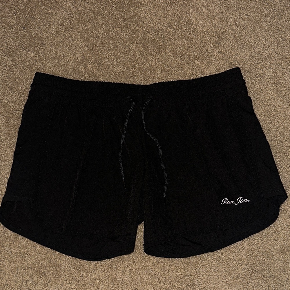 Ron Jon Women's Jet Black Athletic Shorts